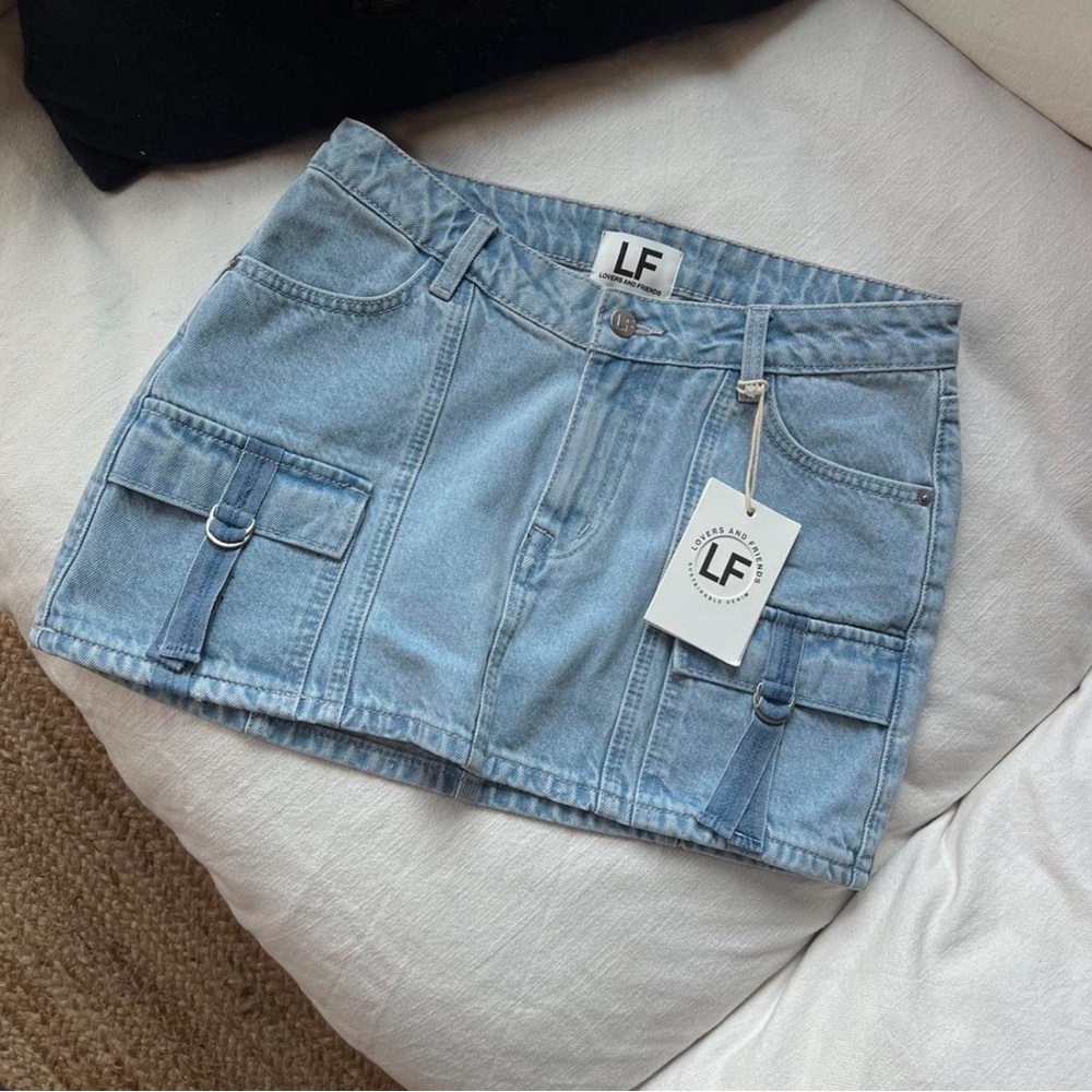Lovers + Friends mini cargo skirt